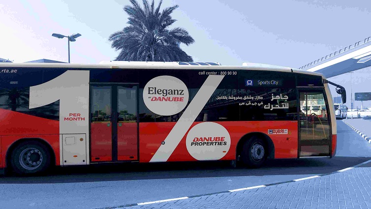 SkyBlue Media Partners with Danube to Illuminate Dubai’s Streets with Innovative Reflective Sticker Bus&nbsp;Advertising