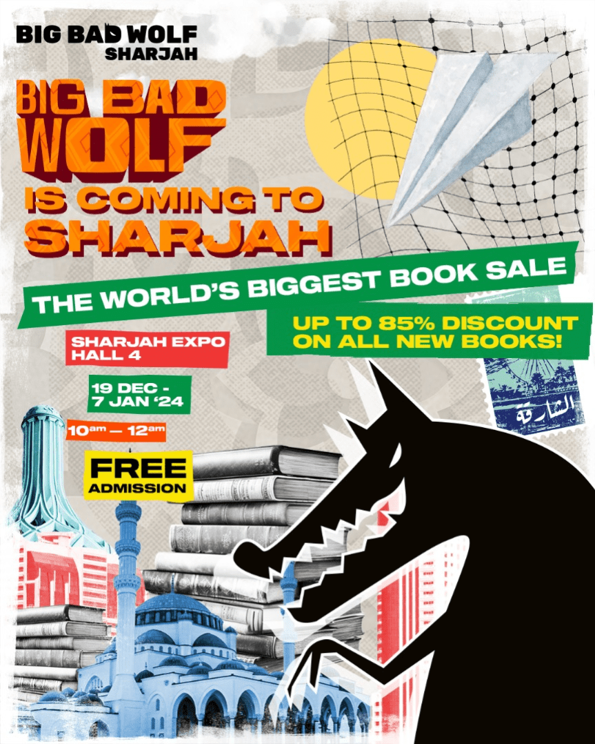 The Biggest Book Sale in the World, Roars into Sharjah: Big Bad Wolf Sharjah is&nbsp;here!