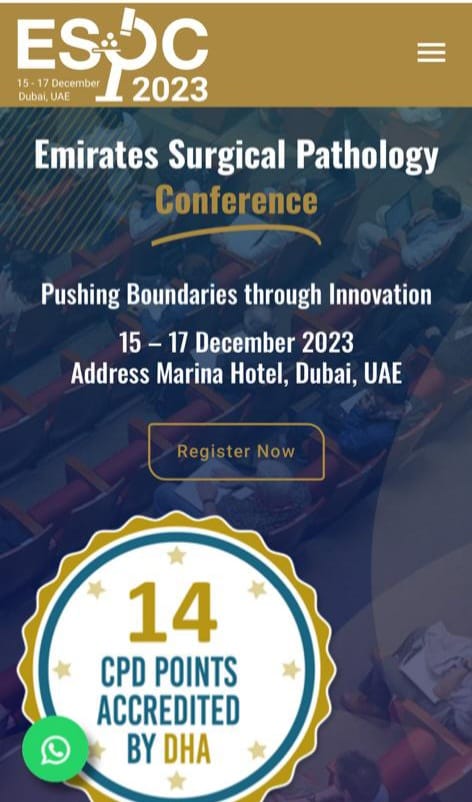 Emirates Surgical Pathology Conference&nbsp;2023