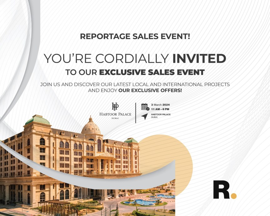Reportage Properties to hold a special sales day in&nbsp;Dubai