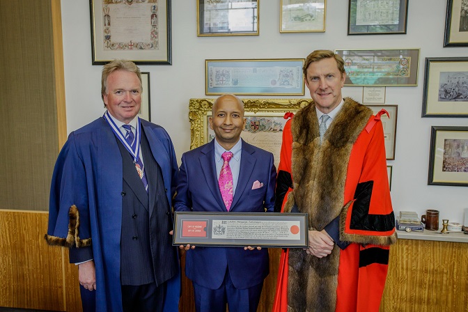 SWFI Founder Lakshmi Narayanan Honored as Freeman of the City of London at Global Wealth Conference&nbsp;2024