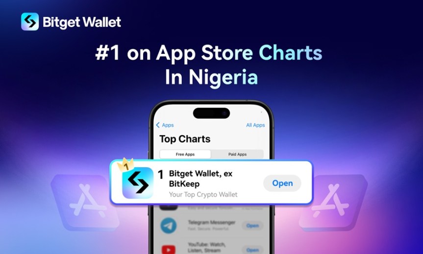 Bitget Wallet Tops App Store Charts in Nigeria; Emphasizes Full Commitment to TON&nbsp;Ecosystem