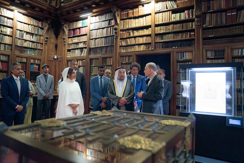 Sharjah Ruler tours Milan’s Ambrosiana Library and reviews its most prominent&nbsp;manuscripts