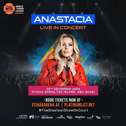 American pop diva Anastacia to take the stage at World Tennis League&nbsp;2024