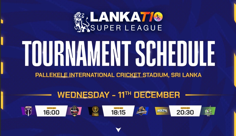Schedule unveiled for Lanka T10 Super League&nbsp;2024