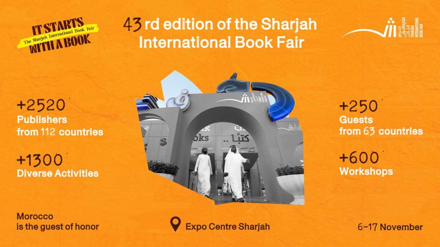 43rd Sharjah International Book Fair kicks off Wednesday, welcoming 2,520&nbsp;publishers