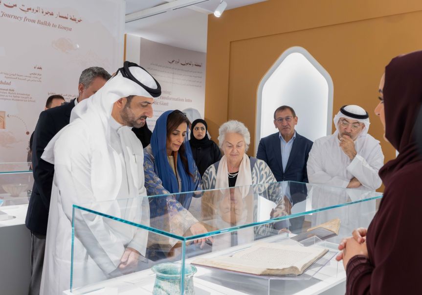 Sultan bin Ahmed Al Qasimi inaugurates Rumi exhibition at House of Wisdom, showcasing priceless artefacts and&nbsp;manuscripts