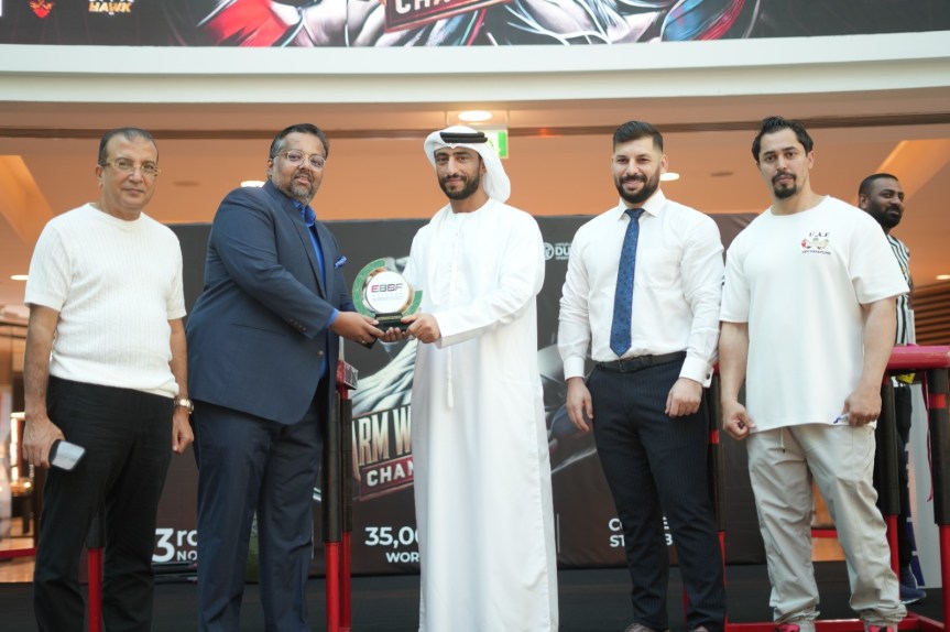 Oasis Mall Dubai Hosts a Remarkable Arm-Wrestling Championship in Collaboration with UAE Bodybuilding and Fitness&nbsp;Federation