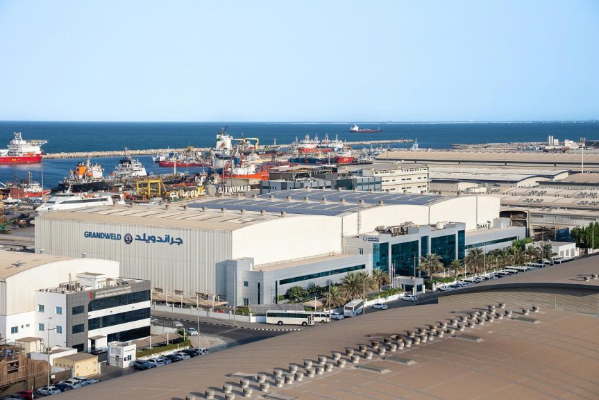 Grandweld Shipyards becomes first shipbuilding company in Middle East to use solar energy to meet its energy&nbsp;requirements
