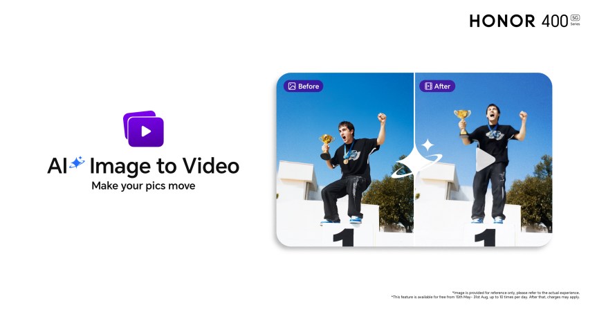Next-Level Creativity: HONOR 400 Series Debuts the Industry-leading “AI Image to Video”&nbsp;Feature
