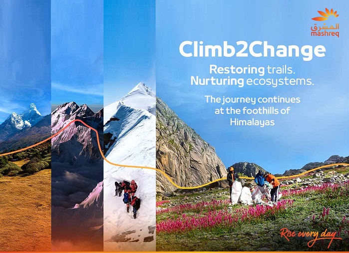 Mashreq’s Global Climb2Change Initiative Takes on India’s Himalayan Trails to Combat Environmental&nbsp;Degradation