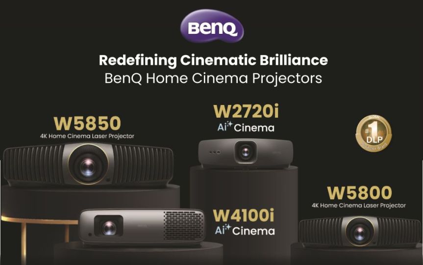 BenQ Redefines Premium Home Cinema with Launch of 3 NEW Models W5850, W4100i & W2720i 4K Range of&nbsp;Projectors