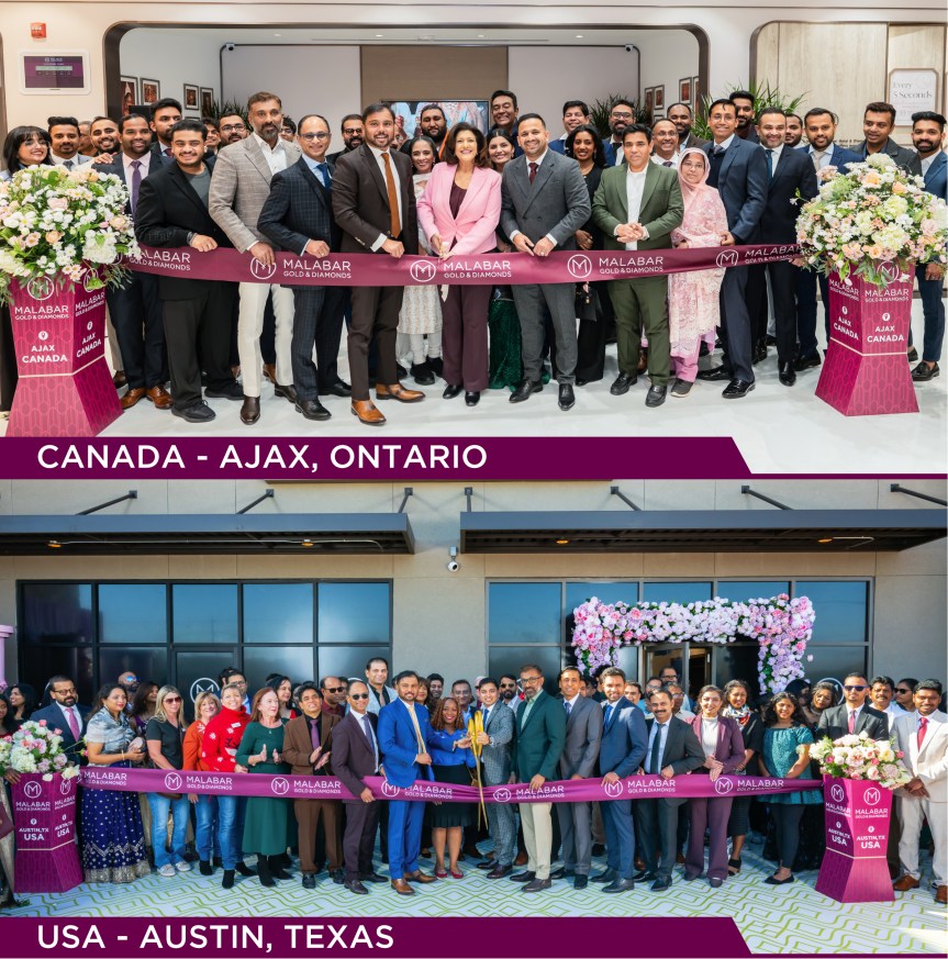 Malabar Gold & Diamonds Launches 2 new showrooms in the USA & Canada; Expands North American Presence to 10&nbsp;Showrooms